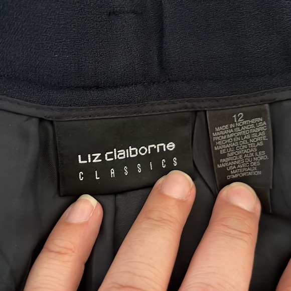 Liz Clairbone classic casual blue pants sz 12 - Picture 12 of 13
